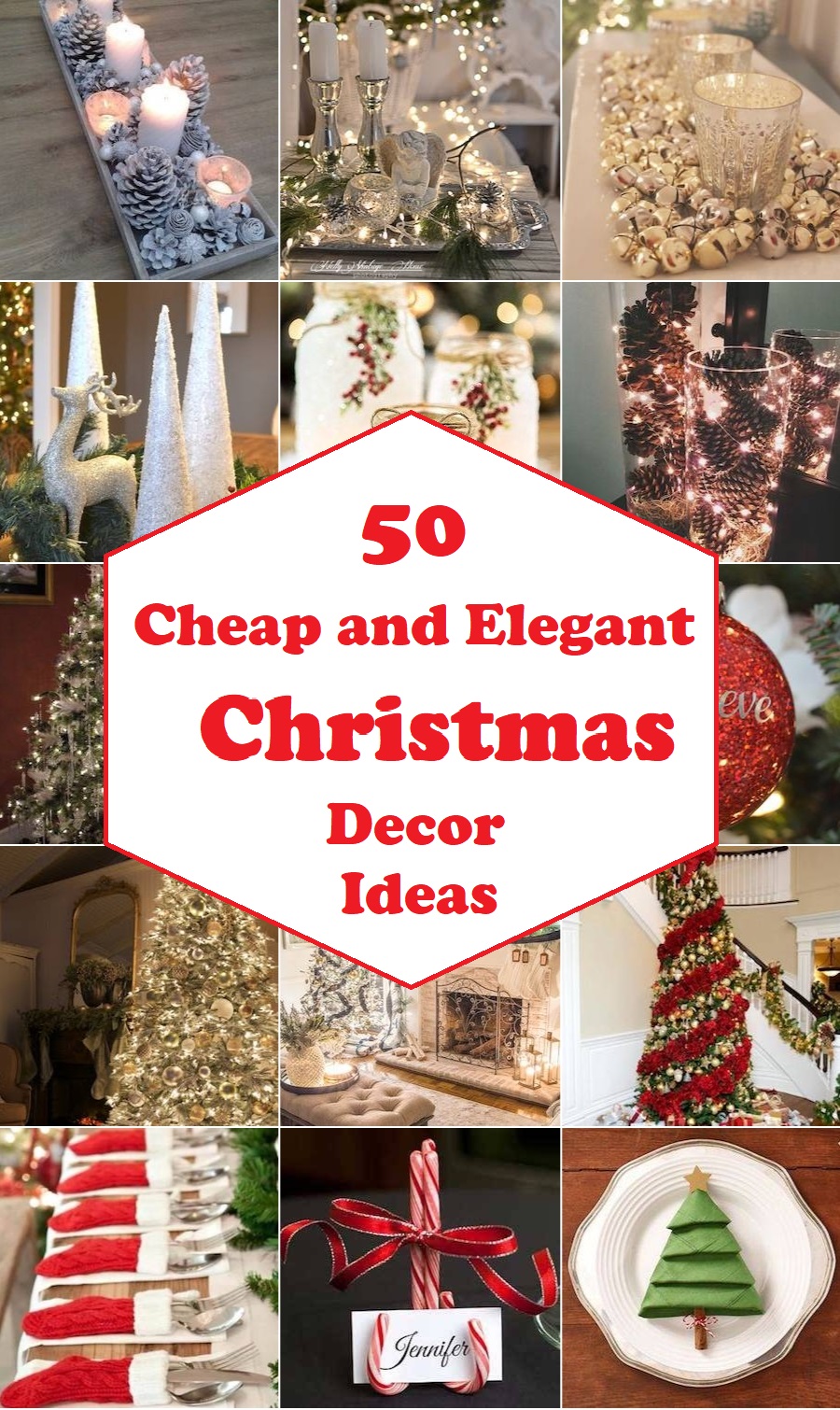 50 Cheap and Elegant Christmas Decor Ideas