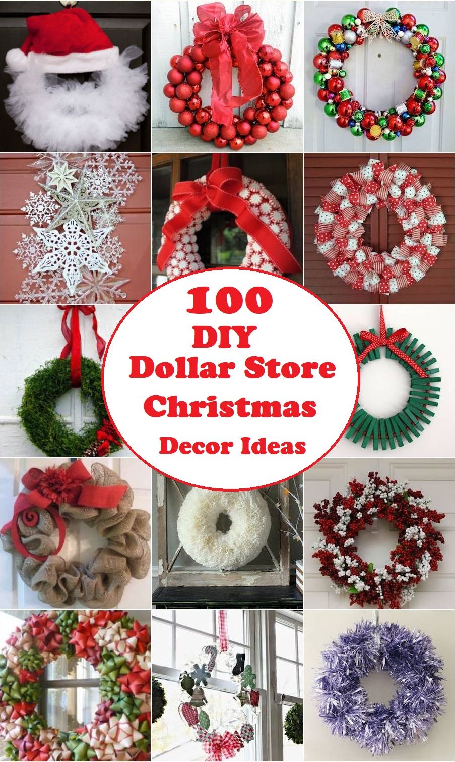 100 DIY Dollar Store Christmas Decor Ideas