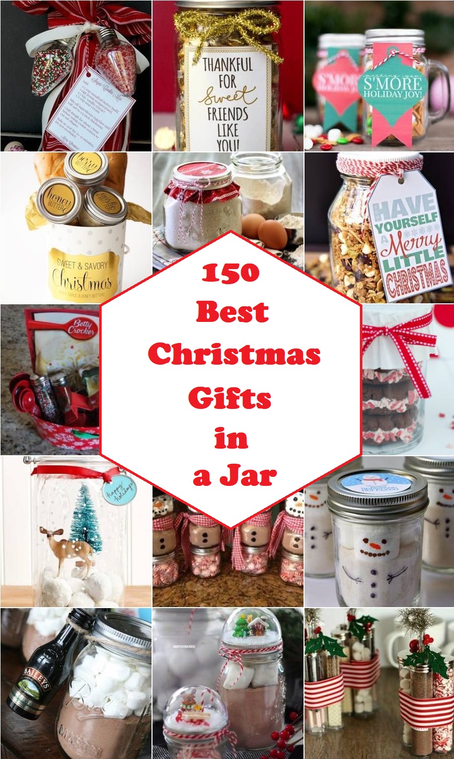 150 Best Christmas Gifts in a Jar